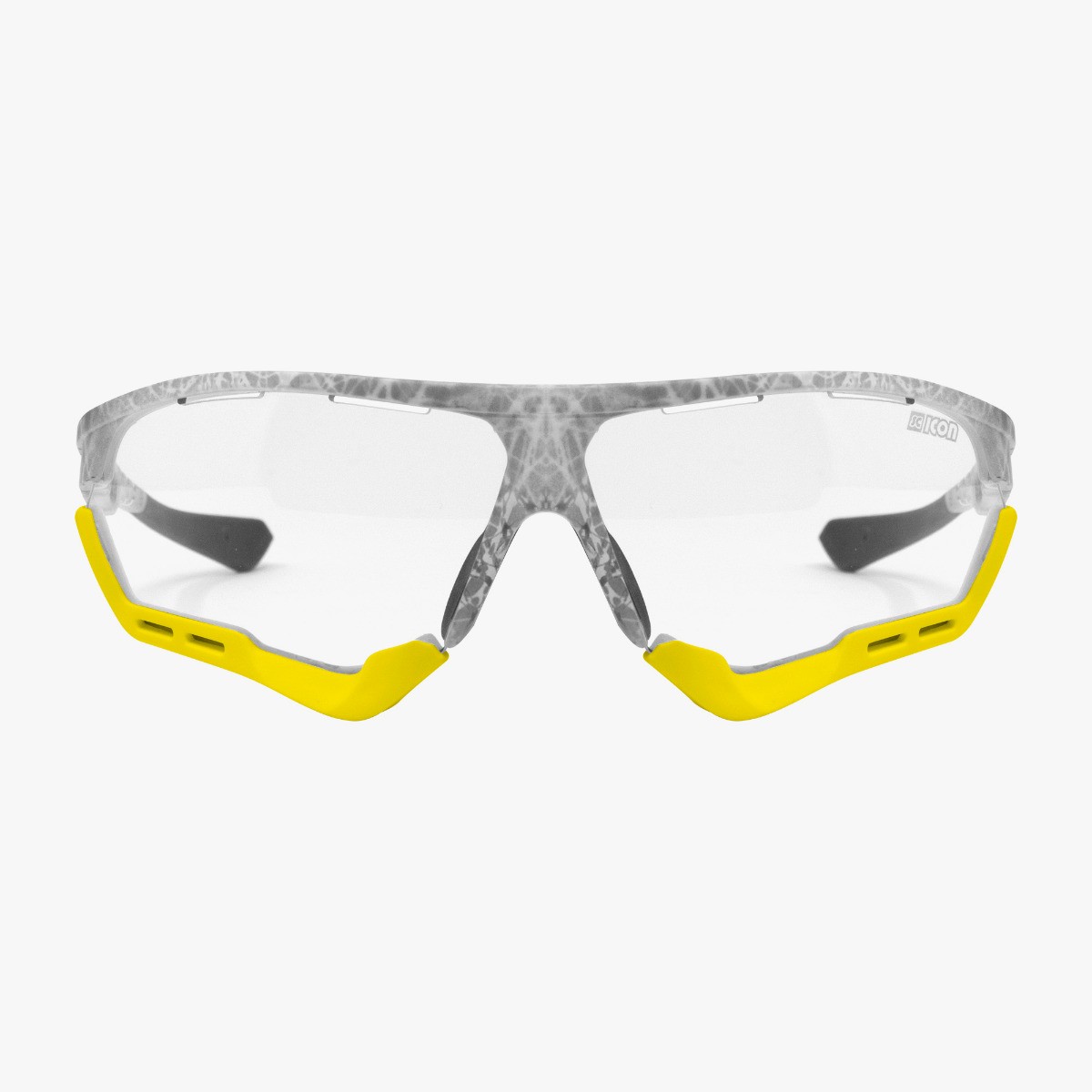 Scicon Sports | Aerocomfort Sport Cycling Performance Sunglasses - Frozen White / Photocromatic Silver - EY15180505