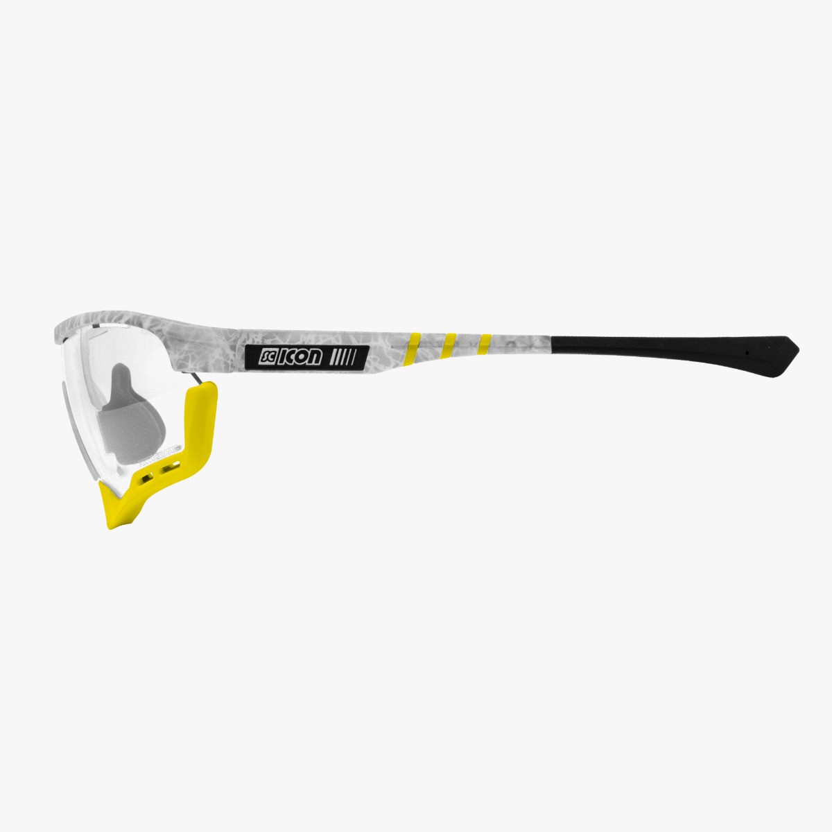 Scicon Sports | Aerotech Sport Cycling Performance Sunglasses - Frozen White / Photocromatic Silver - EY13180505