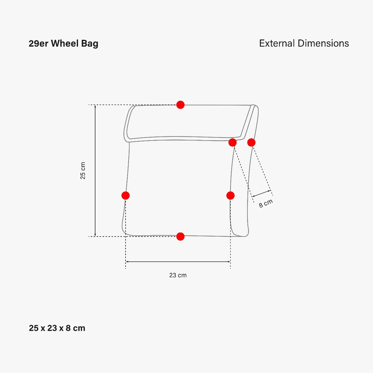 BOLSA PARA RUEDA INDIVIDUAL DE MTB 29"