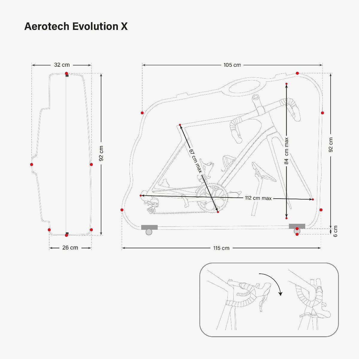 VALIGIA PORTA BICI AEROTECH EVOLUTION X TSA