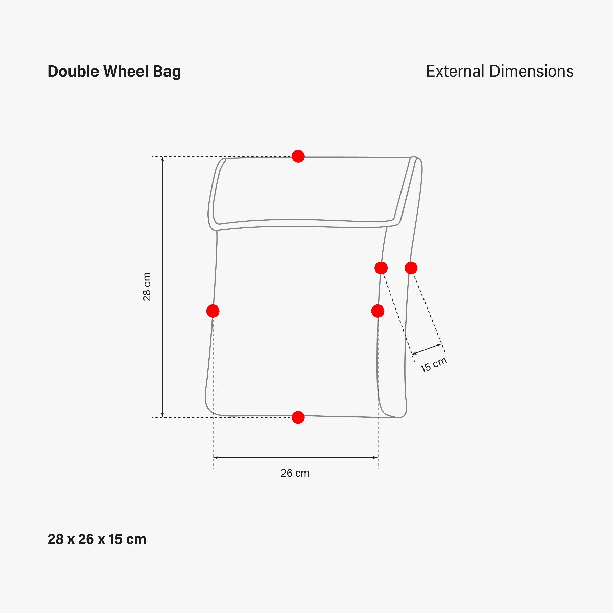 BOLSA PARA DOS RUEDAS DE BICICLETA