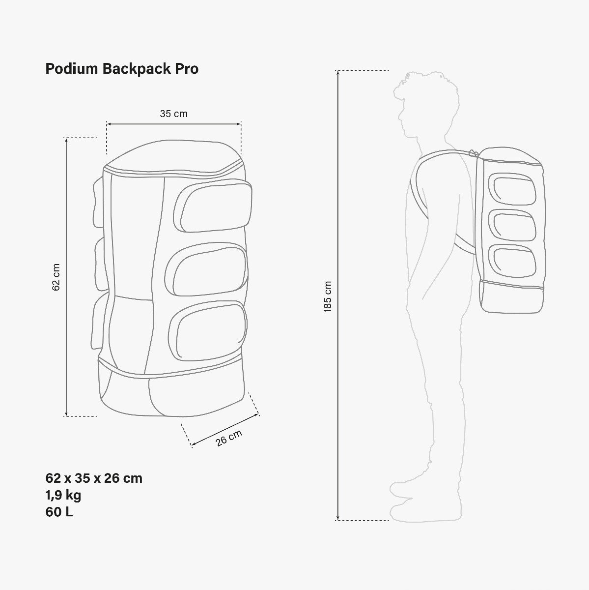 MOCHILA PODIUM PRO