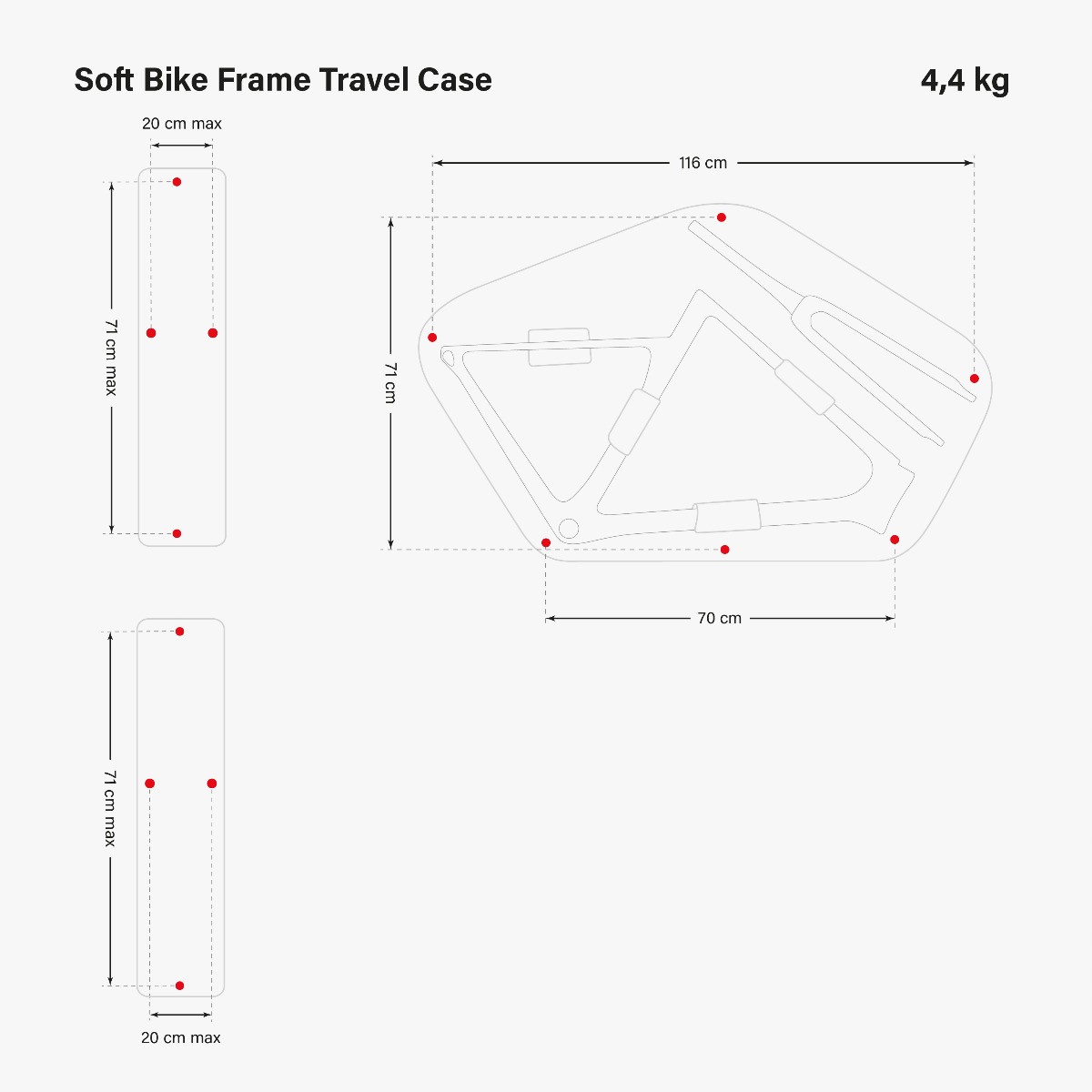 SOFT BIKE FRAME TRAVEL CASE 