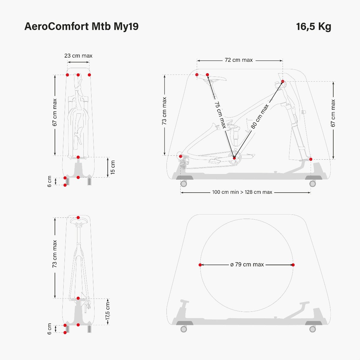 FAHRRADTASCHE - AEROCOMFORT MTB MY19