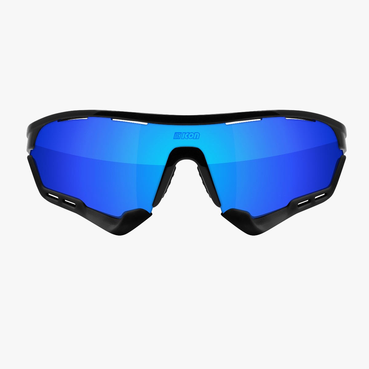 Scicon Sports | Aerotech Sport Cycling Performance Sunglasses - Black / Blue - EY13030202