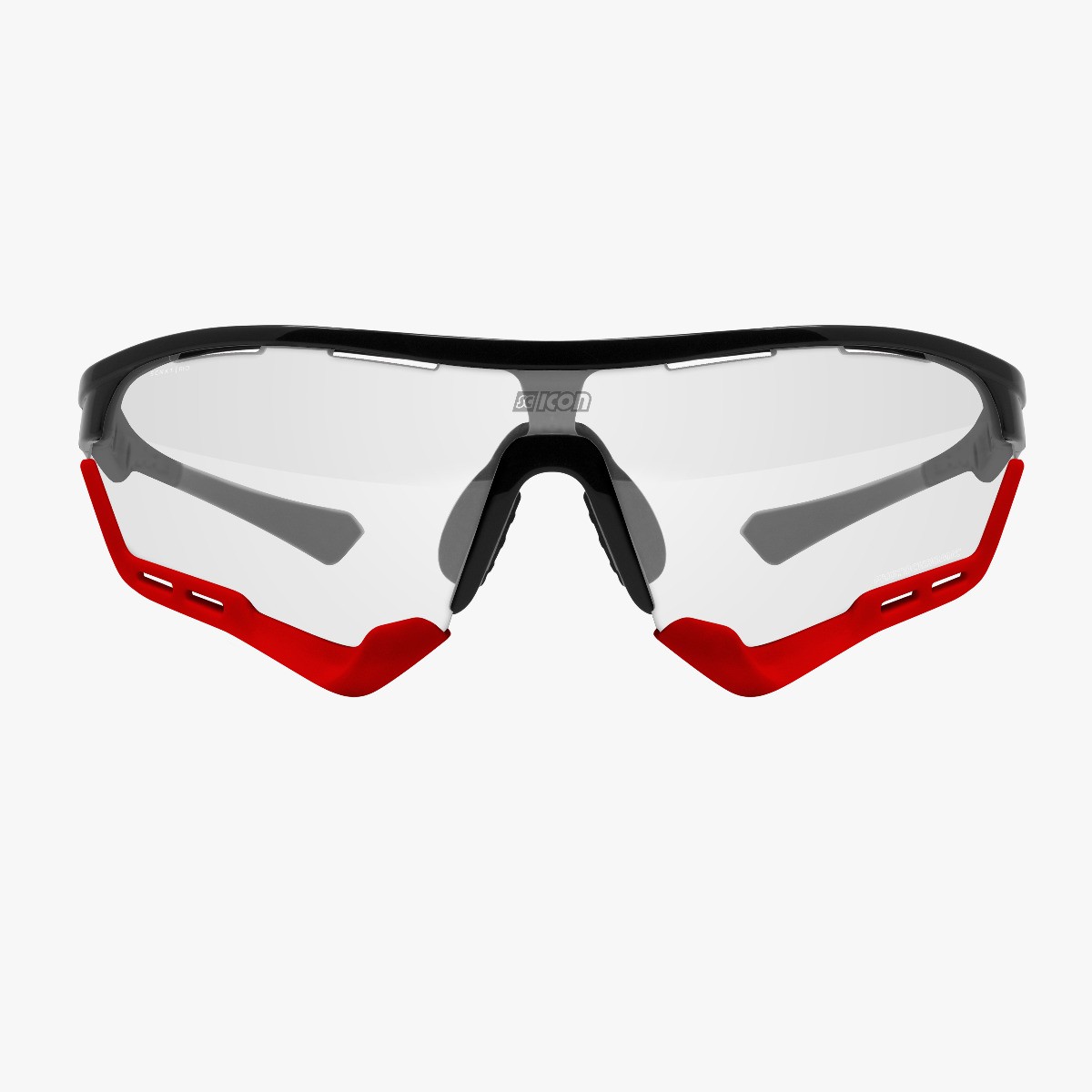 Scicon Sports | Aerotech Sport Cycling Performance Sunglasses - Black Gloss / Photocromatic Red - EY13160203