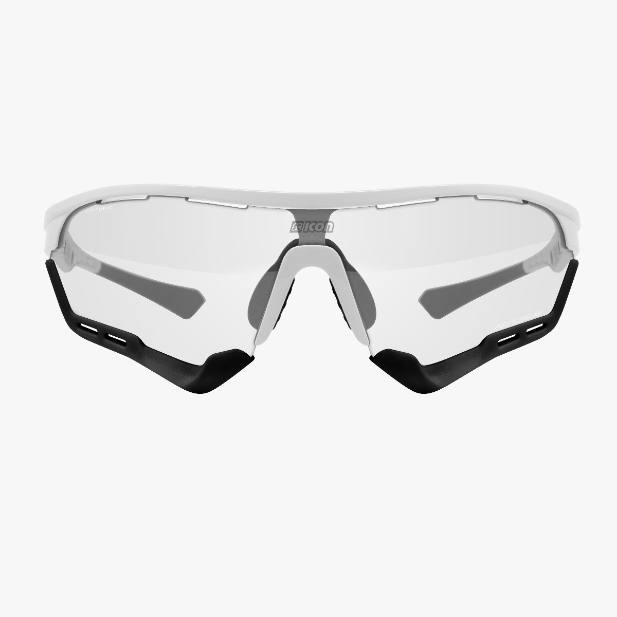 Scicon Sports | Aerotech Sport Cycling Performance Sunglasses - White Gloss / Photocromatic Bronze - EY13170401