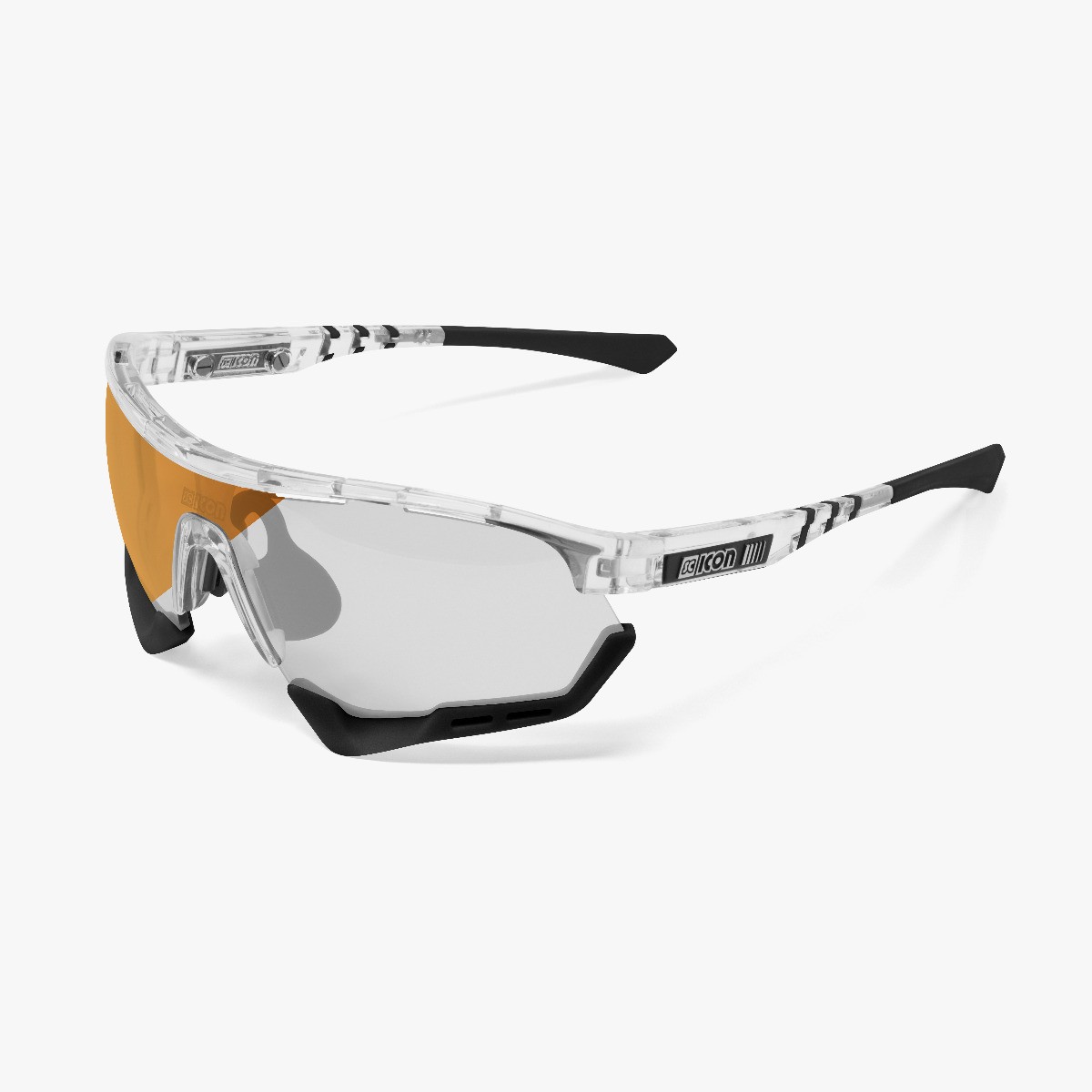 Scicon Sports | Aerotech Sport Performance Sunglasses - Crystal Gloss / Photochromic Bronze - EY14170701