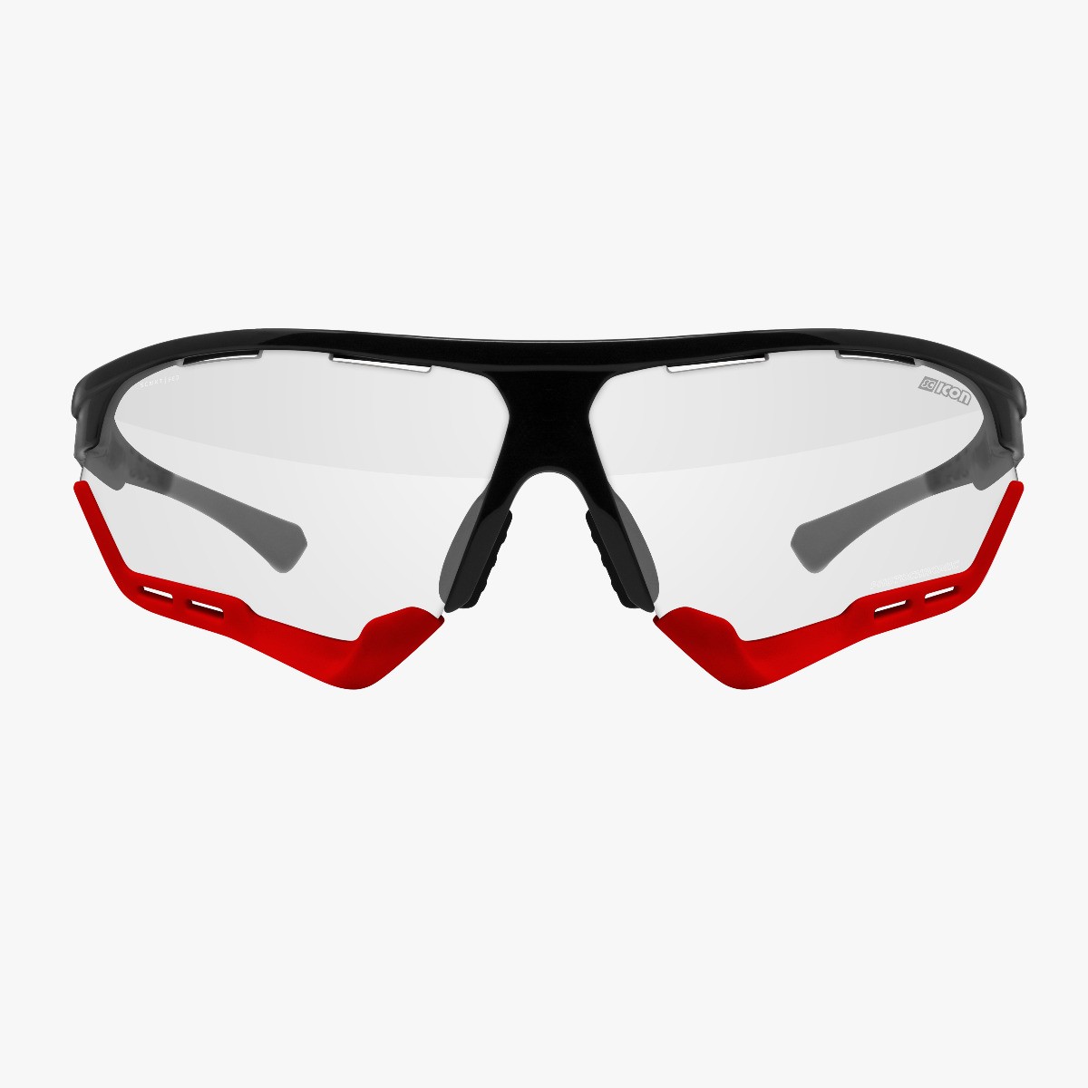 Scicon Sports | Aerocomfort Sport Cycling Performance Sunglasses - Black Gloss / Photocromatic Red - EY15160203