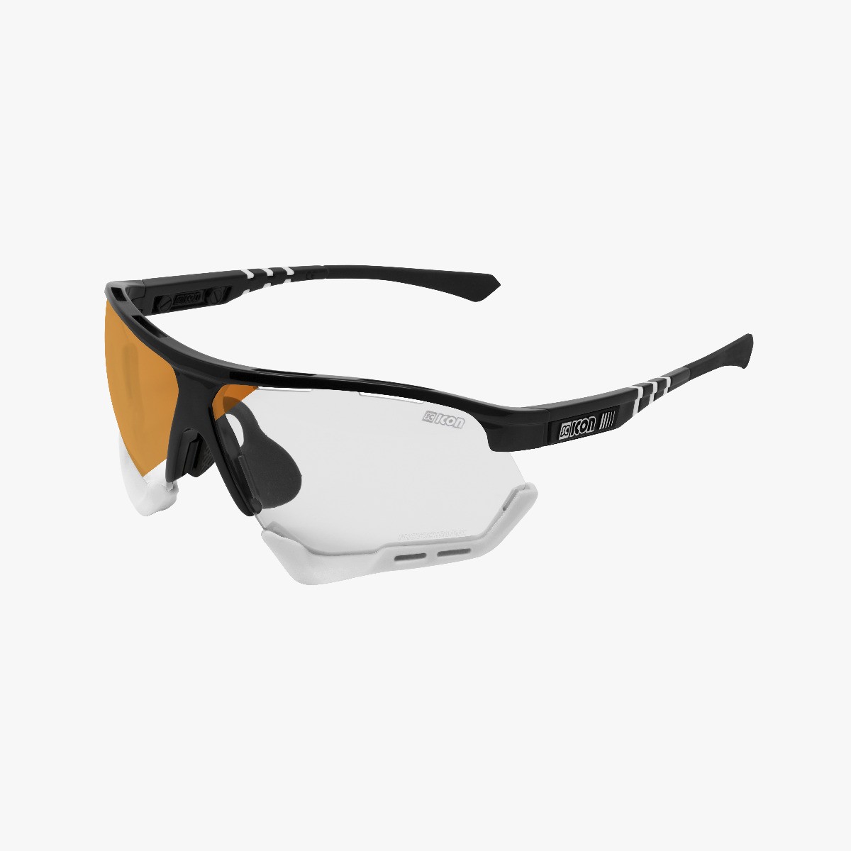 Scicon Sports | Aerocomfort Sport Cycling Performance Sunglasses - Black Gloss / Photocromatic Bronze - EY15170201
