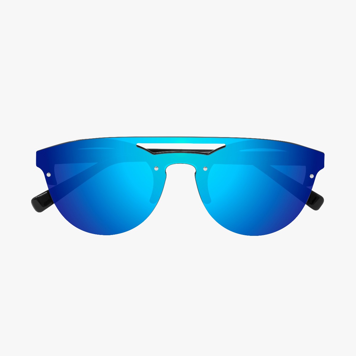 Scicon Sports | Cover Lifestyle Unisex Sunglasses - Black Frame, Blue Lens - EY160302