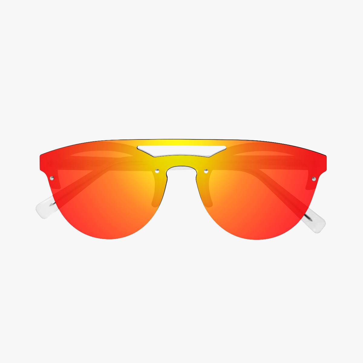 Scicon Sports | Cover Lifestyle Unisex Sunglasses - Frozen Frame, Red Lens - EY160605