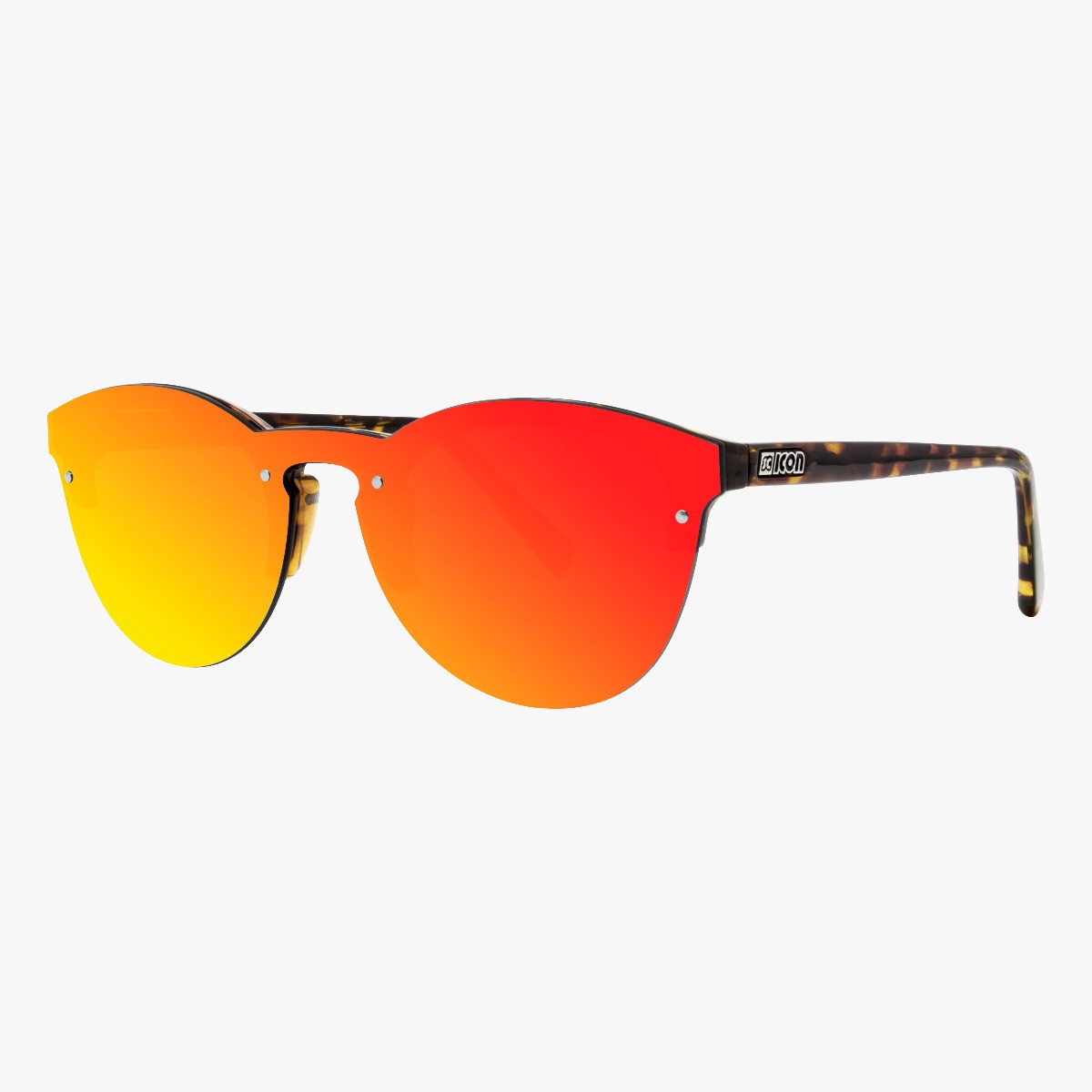 Scicon Sports | Protector Lifestyle Unisex Sunglasses - Demi Frame, Red Lens - EY170606