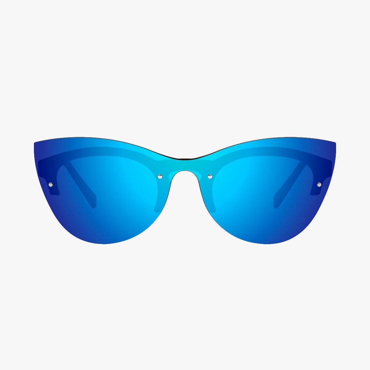 Scicon Sports | Phantom Lifestyle Women's Sunglasses - Demi Frame, Blue Lens - EY180306