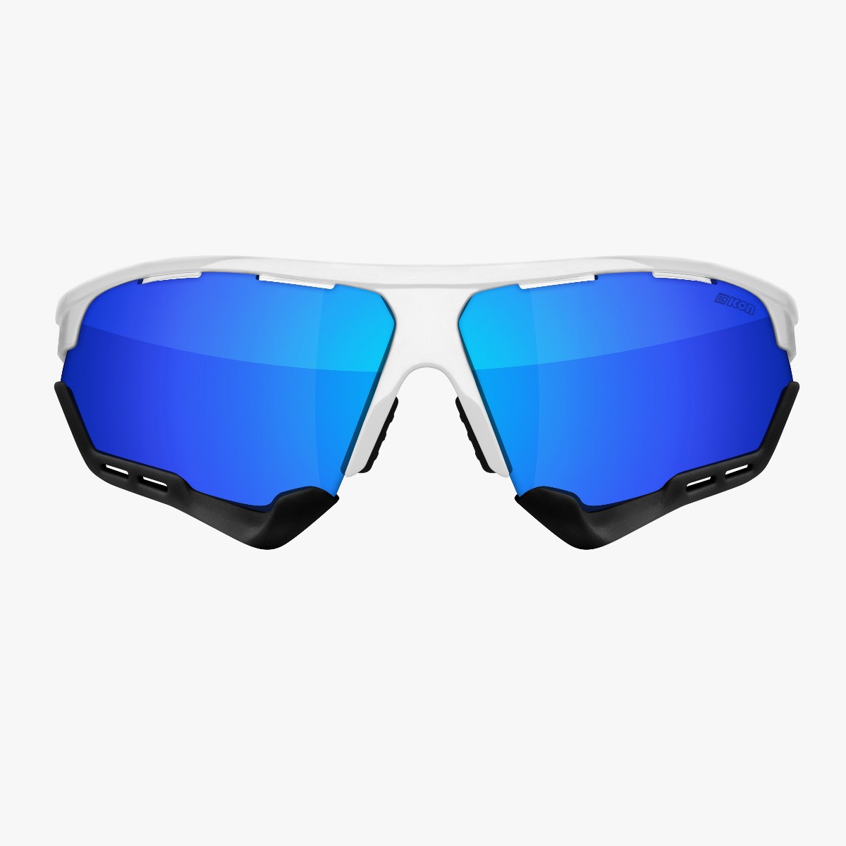 Aerocomfort performance sunglasses scnpp white frame blue lenses EY19030402
