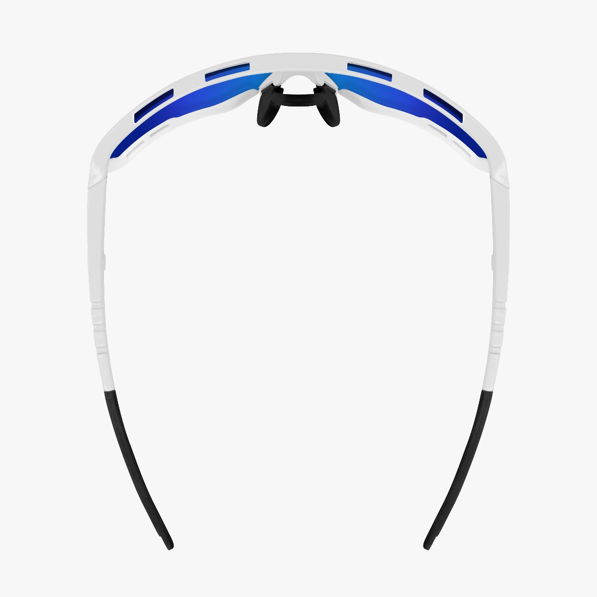Aerocomfort cycling sunglasses scnxt photochromic white frame blue lenses EY19130402
