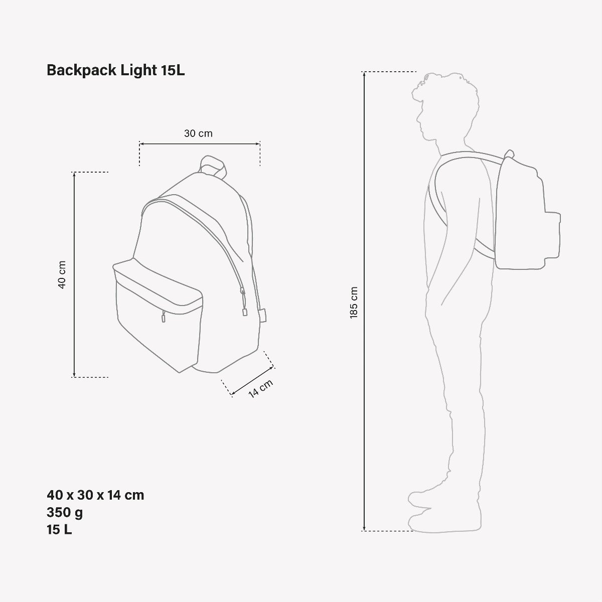 SAC À DOS LIGHT 15L