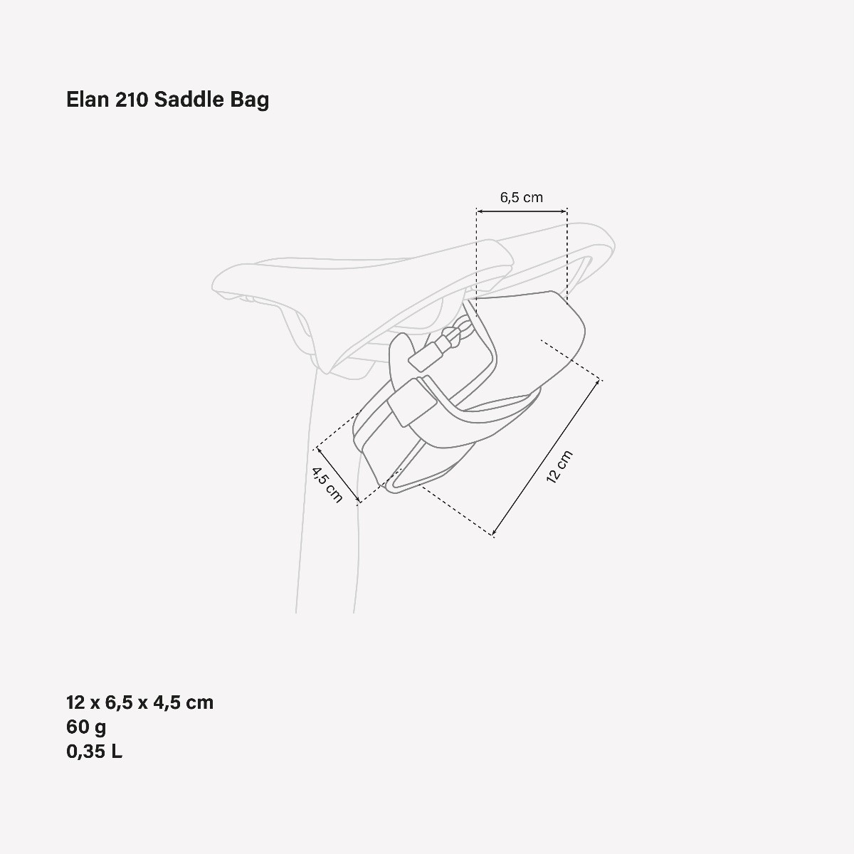 ELAN 210 SADDLE BAG