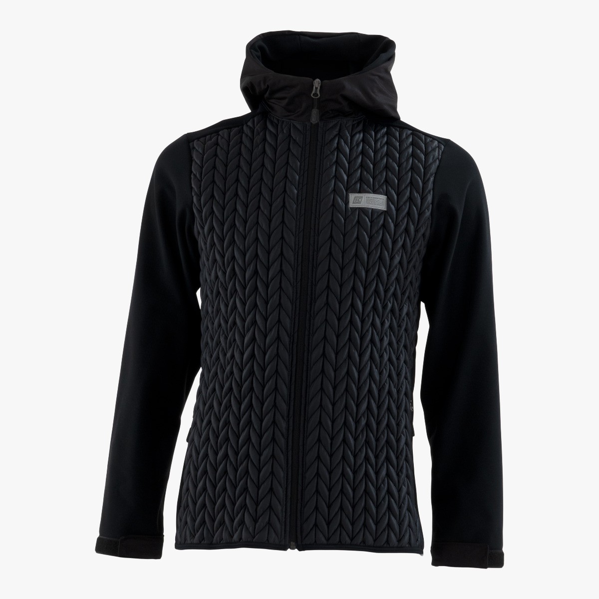 classy hoodie jacket scicon sports black scjw5502