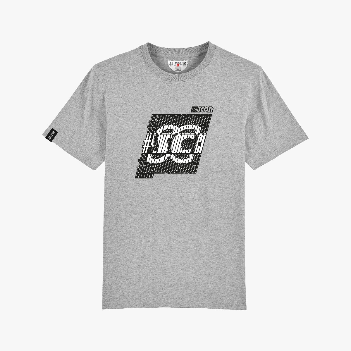 Scicon Sports | SC #IOVADOINBICI Logo Lifestyle Cotton T-shirt - Grey - TS61864