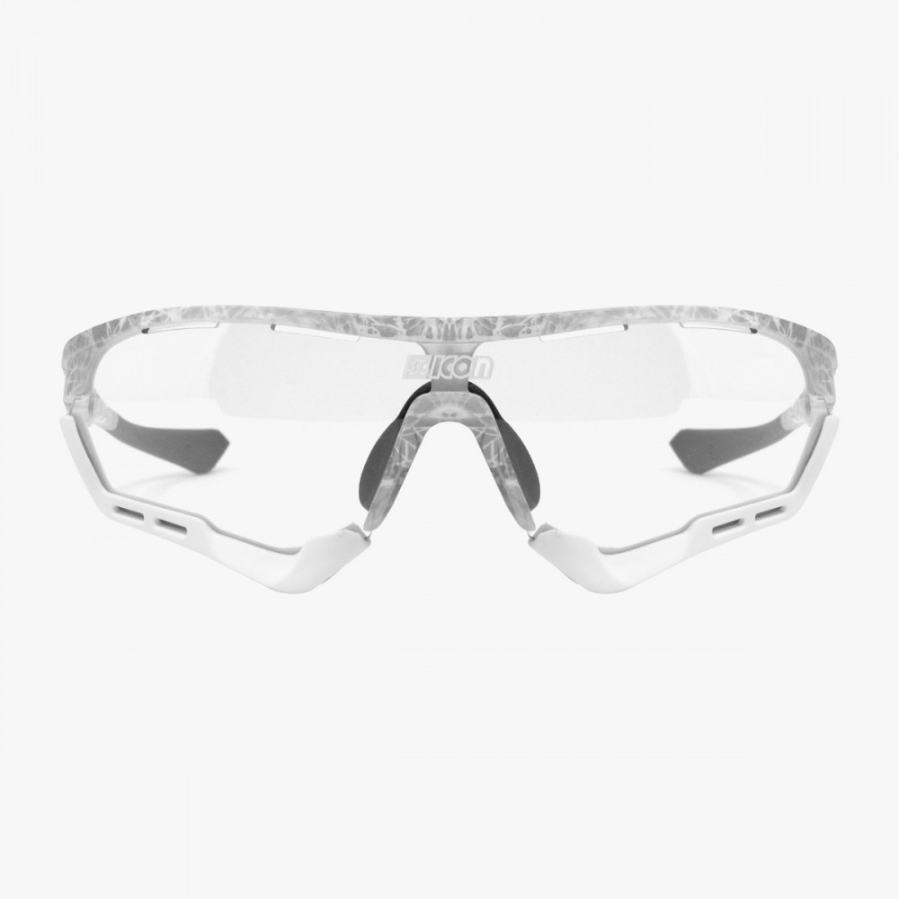 Scicon Sports | Aerotech Sport Cycling Performance Sunglasses - Frozen Matt / Photocromatic Blue - EY13130502