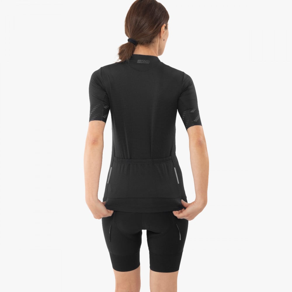 Scicon Sports | X-Over Reflex Cycling Women Short Sleeve Jersey - black - CJW11007