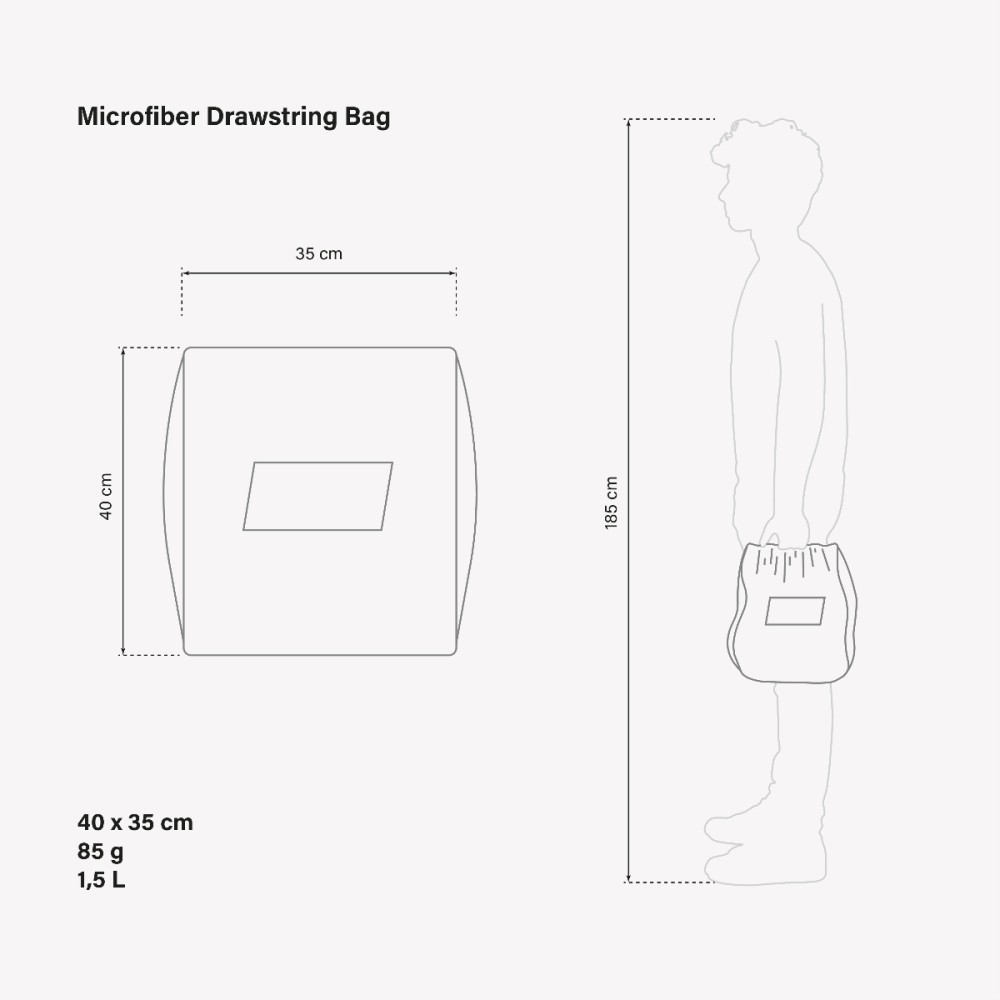 MICROFIBER DRAWSTRING BAG