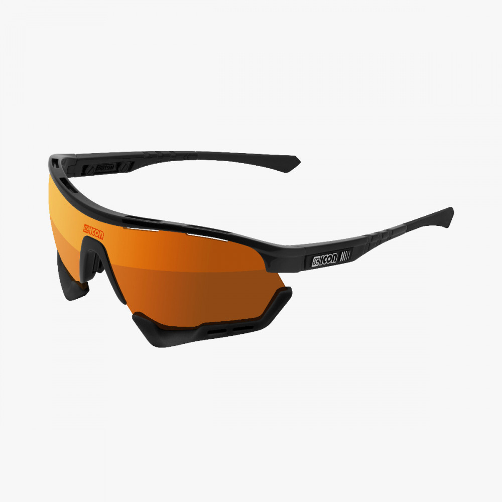 Scicon Sports | Aerotech Sport Cycling Performance Sunglasses - Black / Bronze - EY13070201
