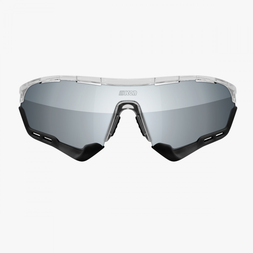 Scicon Sports | Aerotech Sport Cycling Performance Sunglasses - Crystal / Silver - EY13080705
