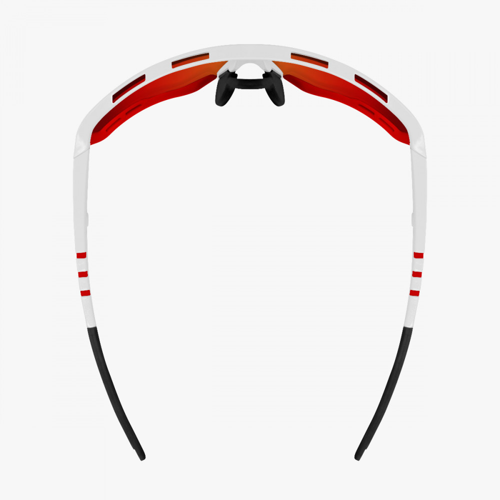 Scicon Sports | Aerotech Sport Cycling Performance Sunglasses - White Gloss / Photocromatic Red - EY13180205