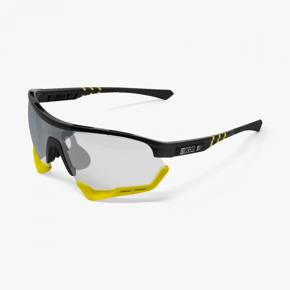 Scicon Sports | Aerotech Sport Performance Sunglasses - Black / Photochromic Silver - EY14180205