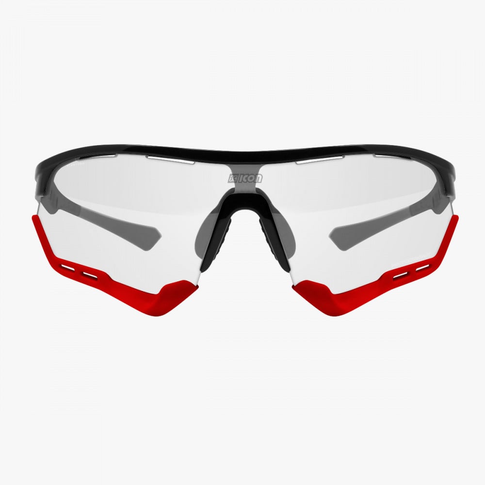 Scicon Sports | Aerotech Sport Performance Sunglasses - Black / Photochromic Red - EY14160203