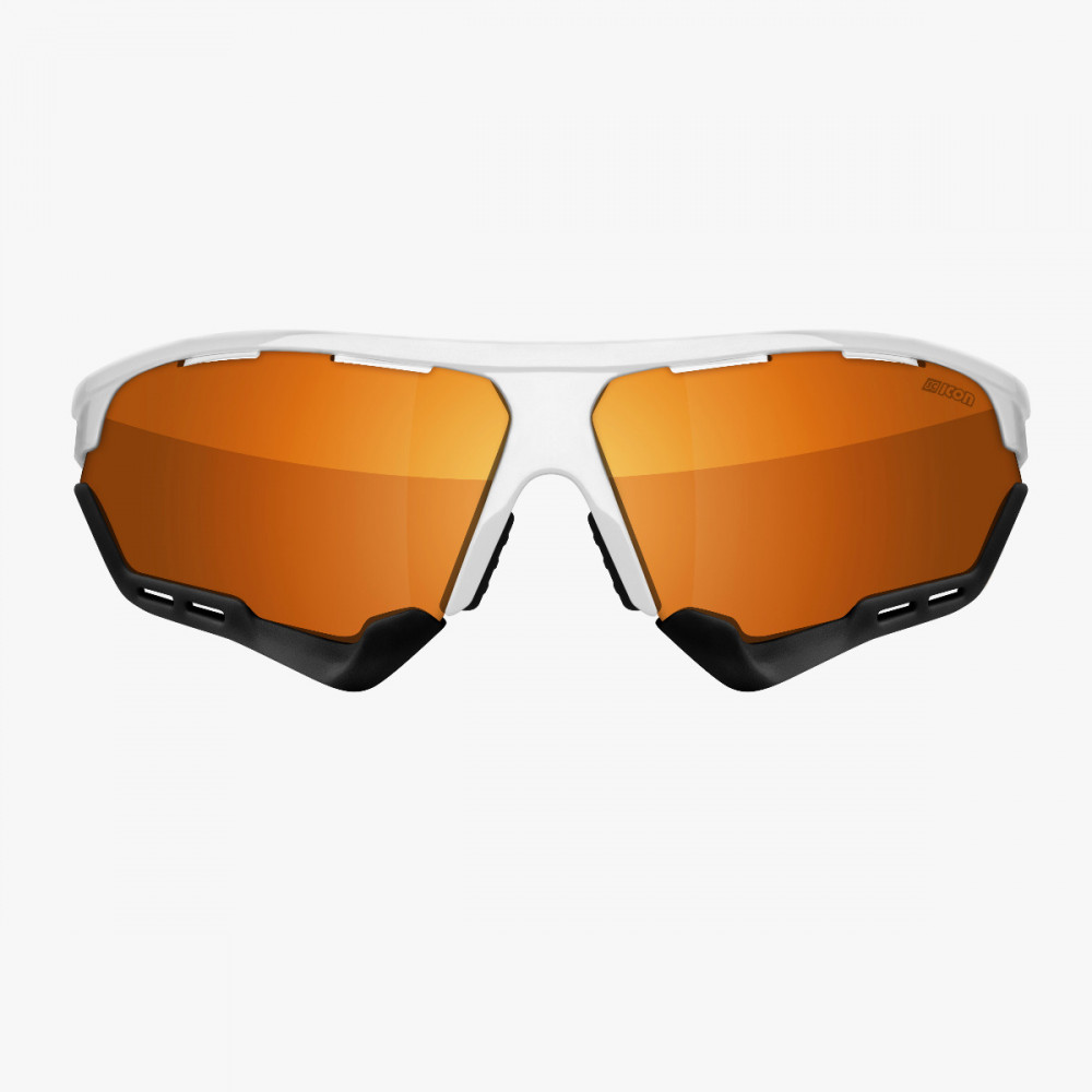 Scicon Sports | Aerocomfort Sport Cycling Performance Sunglasses - White / Bronze - EY15070401

