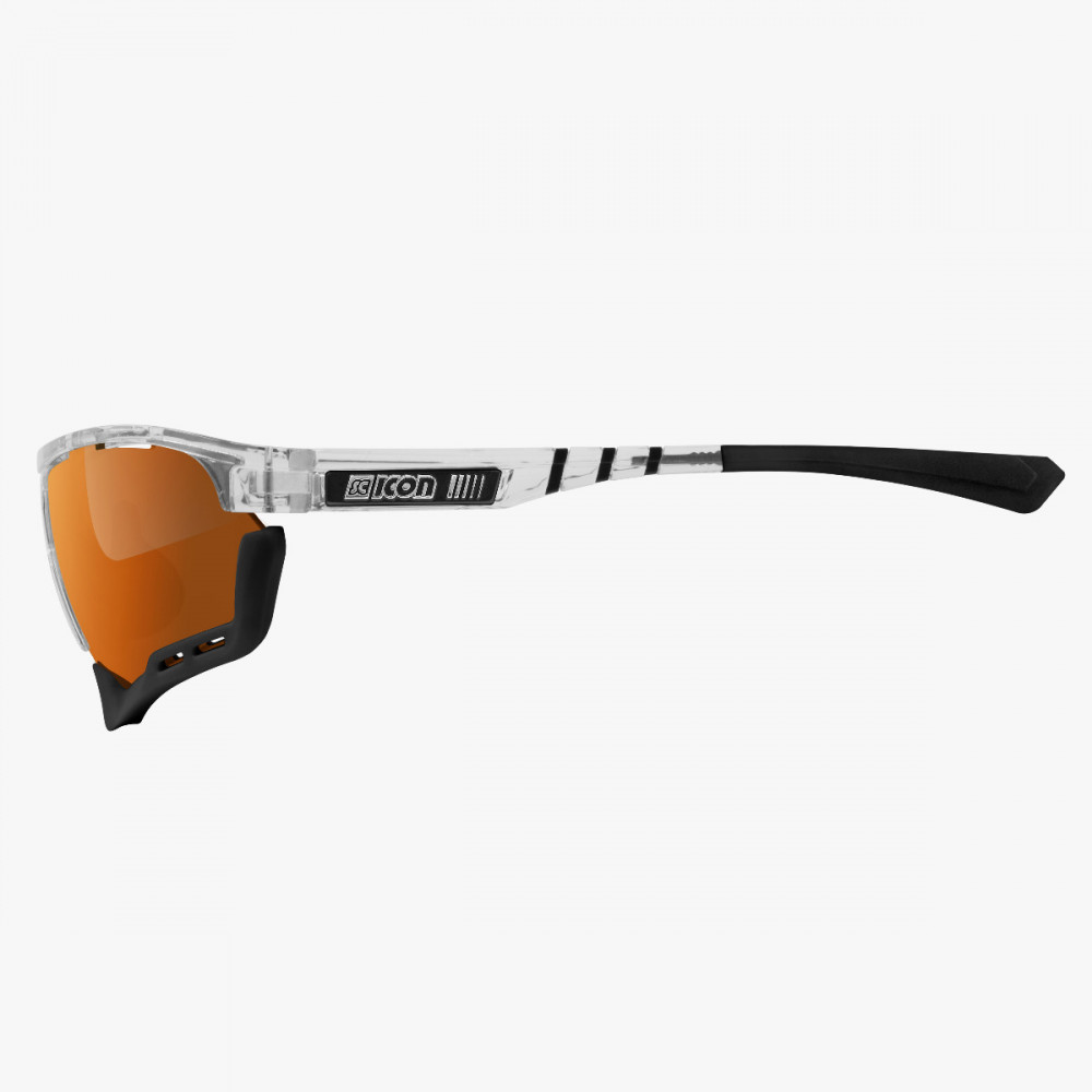 Scicon Sports | Aerocomfort Sport Cycling Performance Sunglasses - Crystal / Bronze - EY15070701
