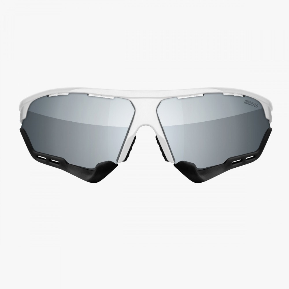 Scicon Sports | Aerocomfort Sport Cycling Performance Sunglasses - White / Silver - EY15080405
