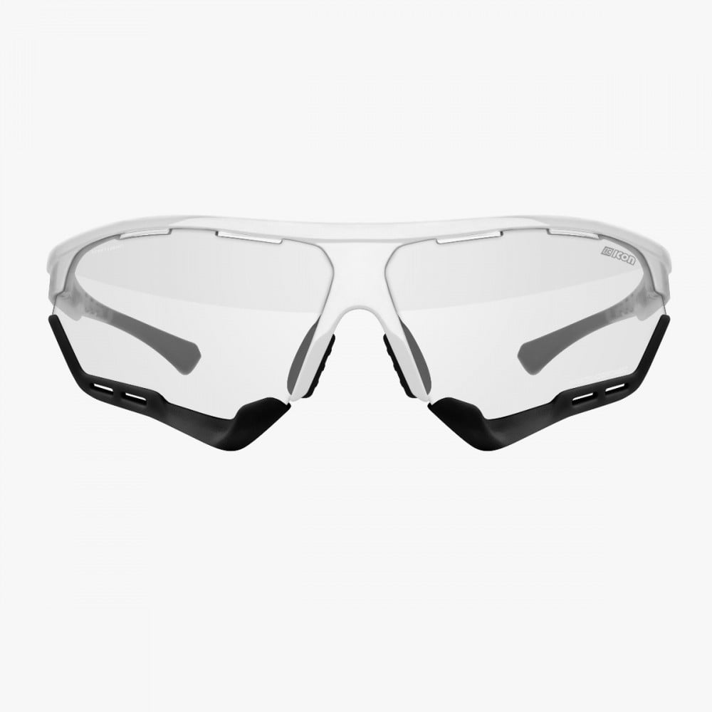 Scicon Sports | Aerocomfort Sport Cycling Performance Sunglasses - White Gloss / Photocromatic Bronze - EY15170401
