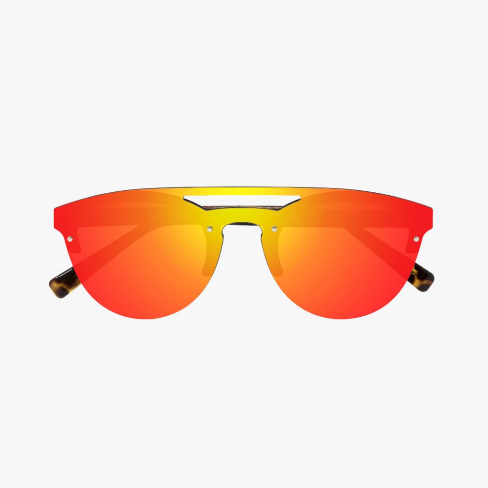 Scicon Sports | Cover Lifestyle Unisex Sunglasses - Demi Frame, Red Lens - EY160606