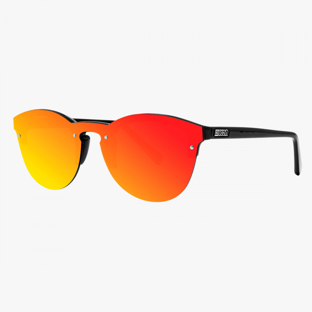 Scicon Sports | Protector Lifestyle Unisex Sunglasses - Black Frame, Red Lens - EY170602