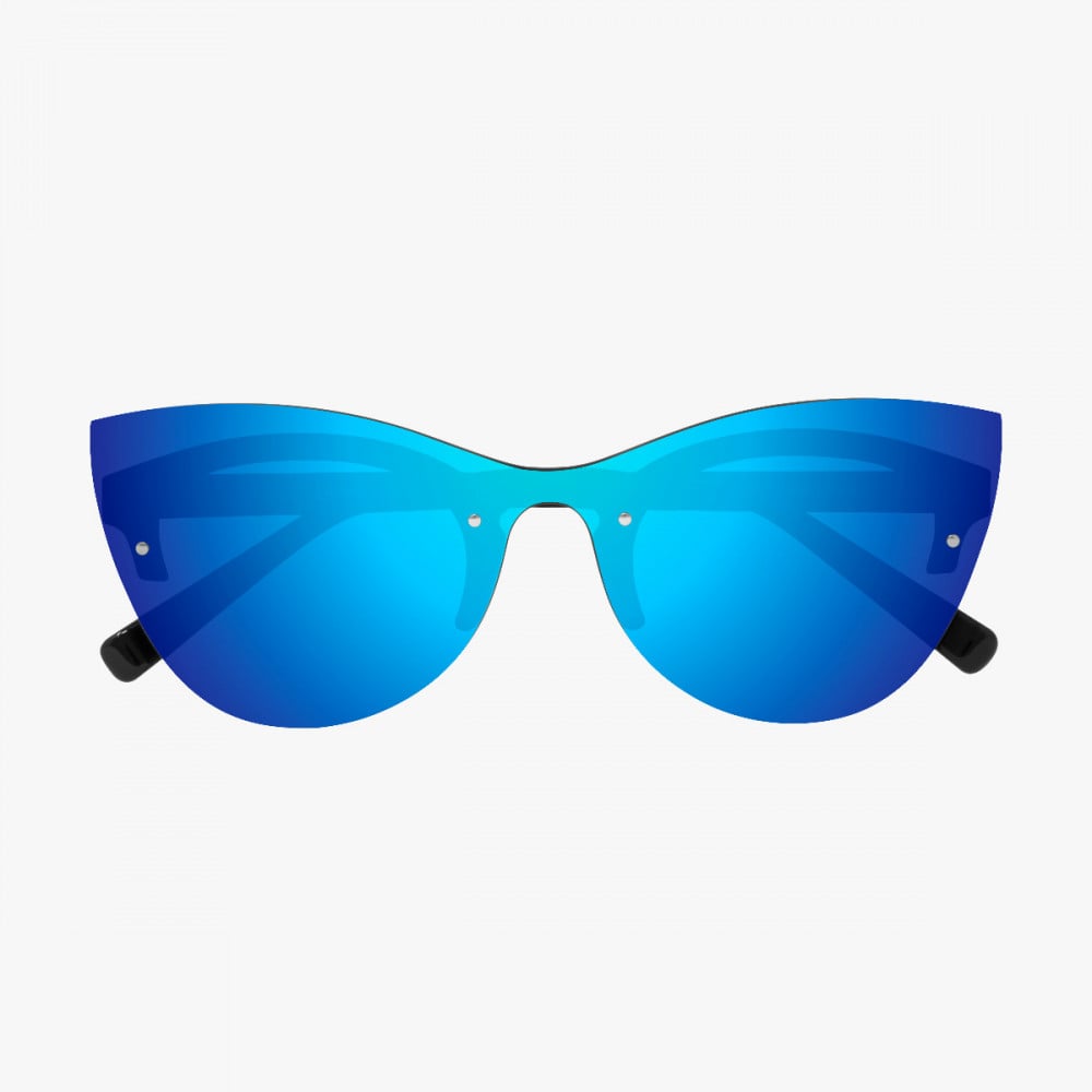 Scicon Sports | Phantom Lifestyle Women's Sunglasses - Black Frame, Blue Lens - EY180302