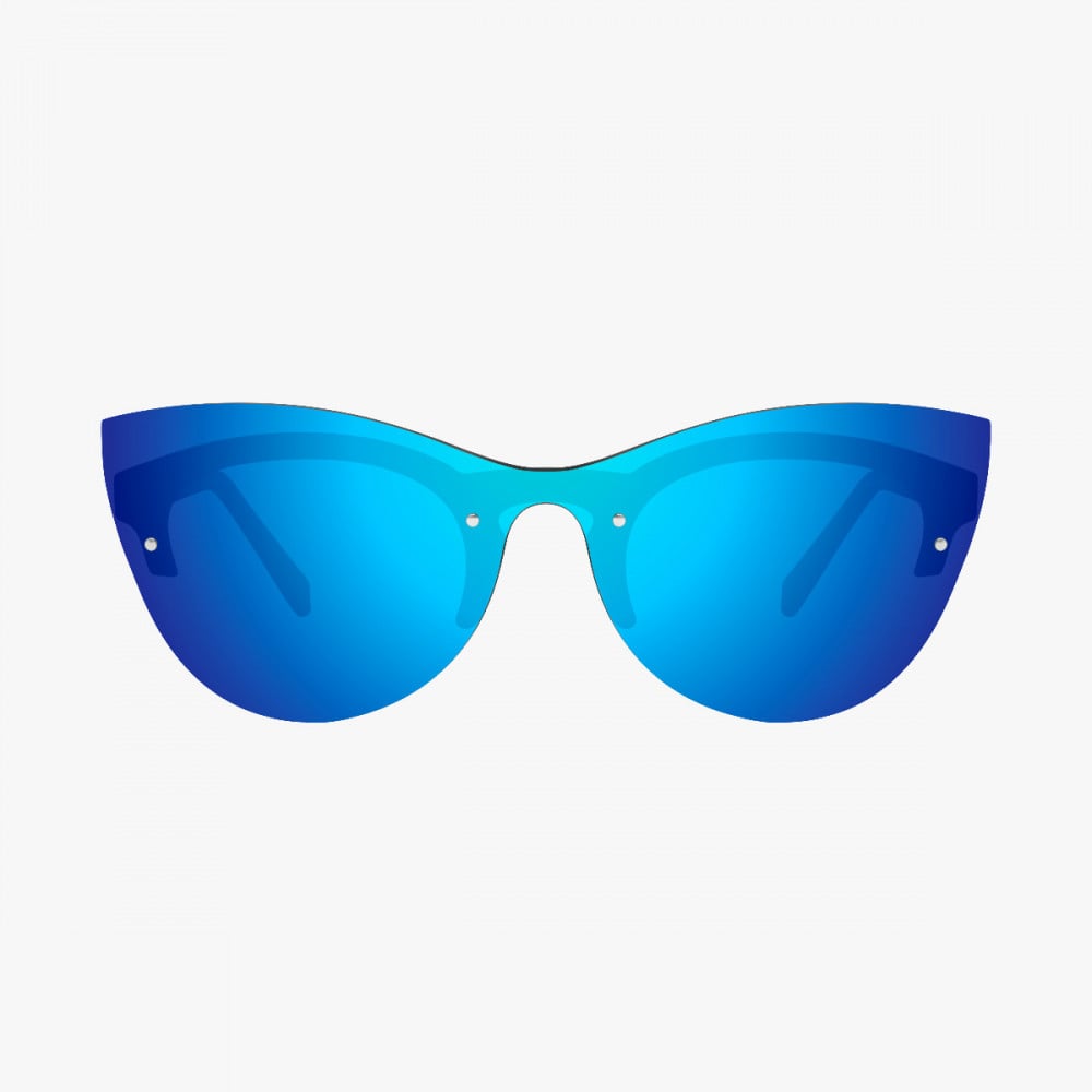 Scicon Sports | Phantom Lifestyle Women's Sunglasses - Black Frame, Blue Lens - EY180302