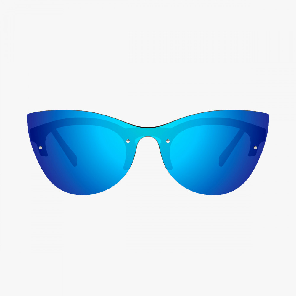 Scicon Sports | Phantom Lifestyle Women's Sunglasses - Demi Frame, Blue Lens - EY180306