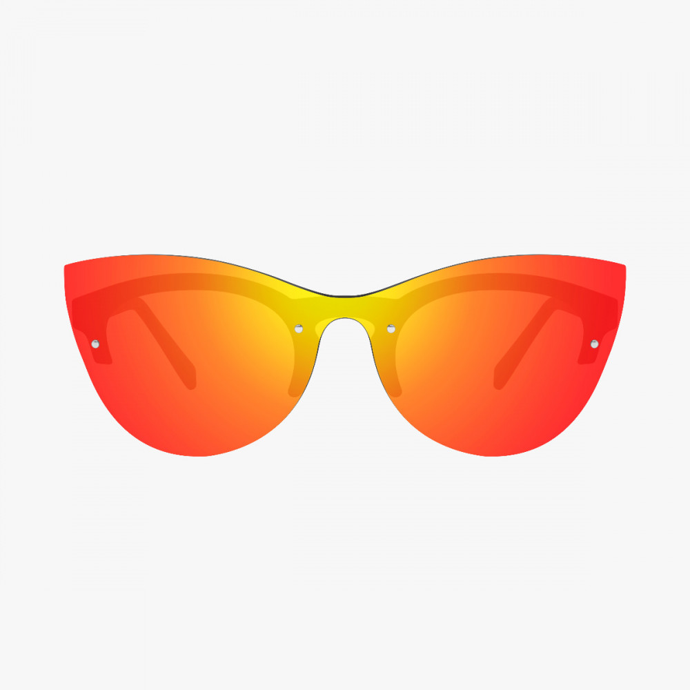 Scicon Sports | Phantom Lifestyle Women's Sunglasses - Black Frame, Red Lens - EY180602