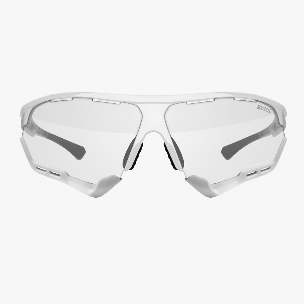 Aerocomfort cycling sunglasses scnxt photochromic white frame blue lenses EY19130402

