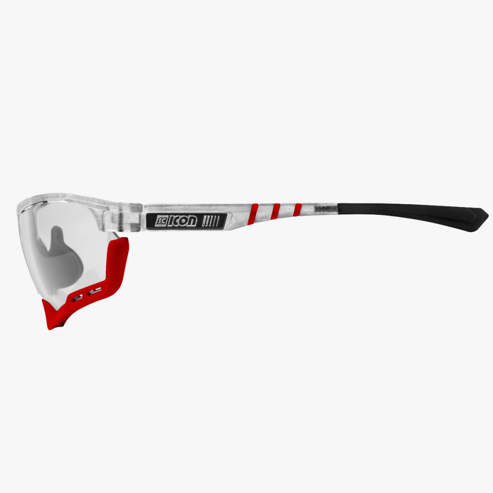 Aerocomfort cycling sunglasses scnxt photochromic frozen frame red lenses EY19160503
