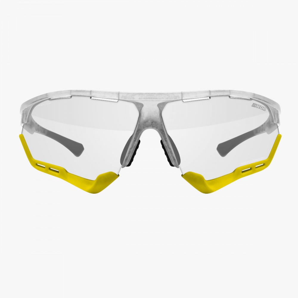 Aerocomfort cycling sunglasses scnxt photochromic frozen frame silver lenses EY19180505
