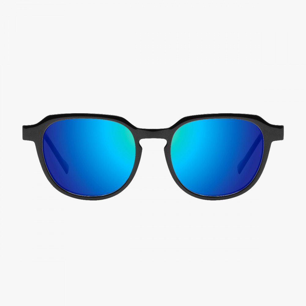 Scicon Sports | Vertex Lifestyle Sunglasses - Black, Multimirror Blu Lens - EY220302