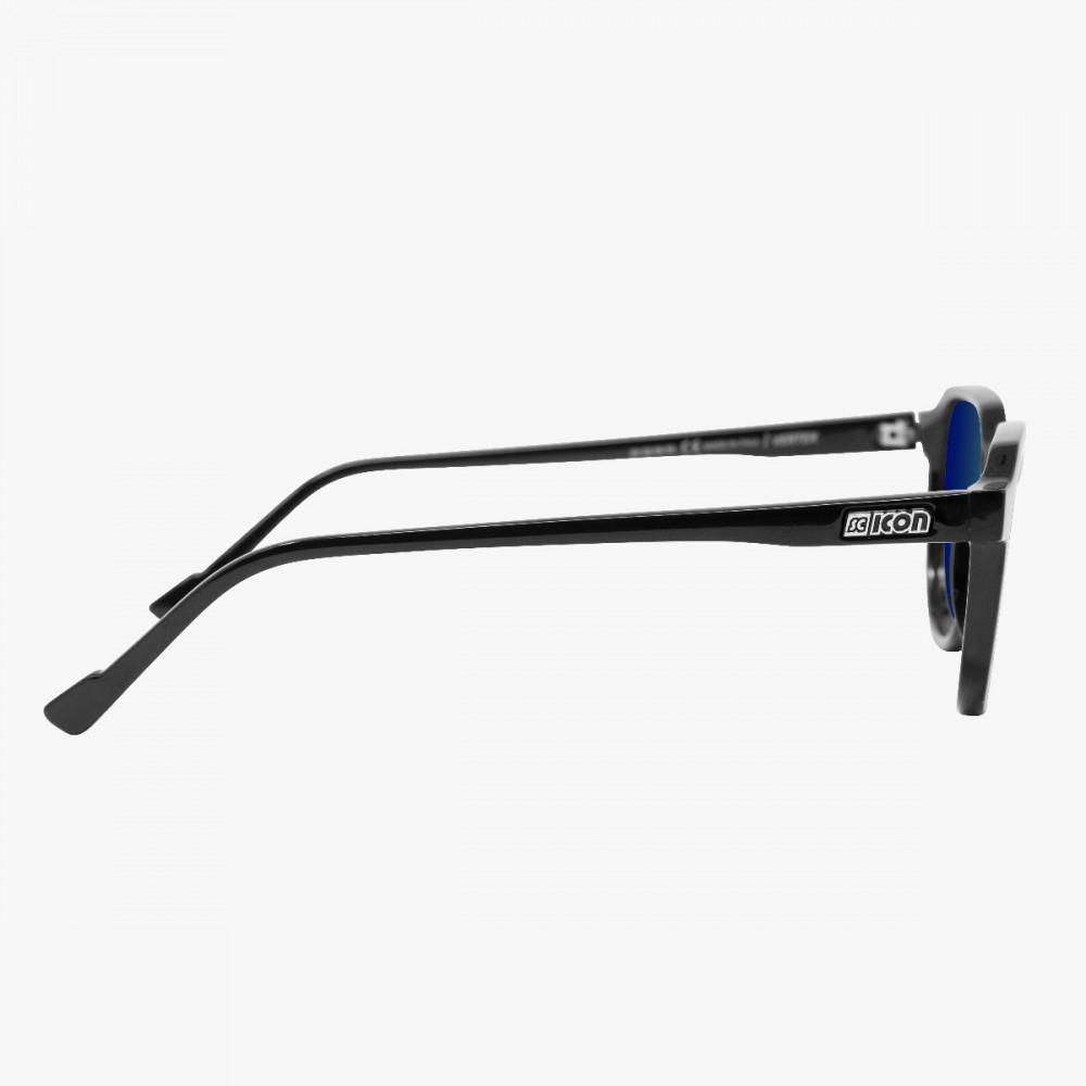 Scicon Sports | Vertex Lifestyle Sunglasses - Black, Multimirror Blu Lens - EY220302