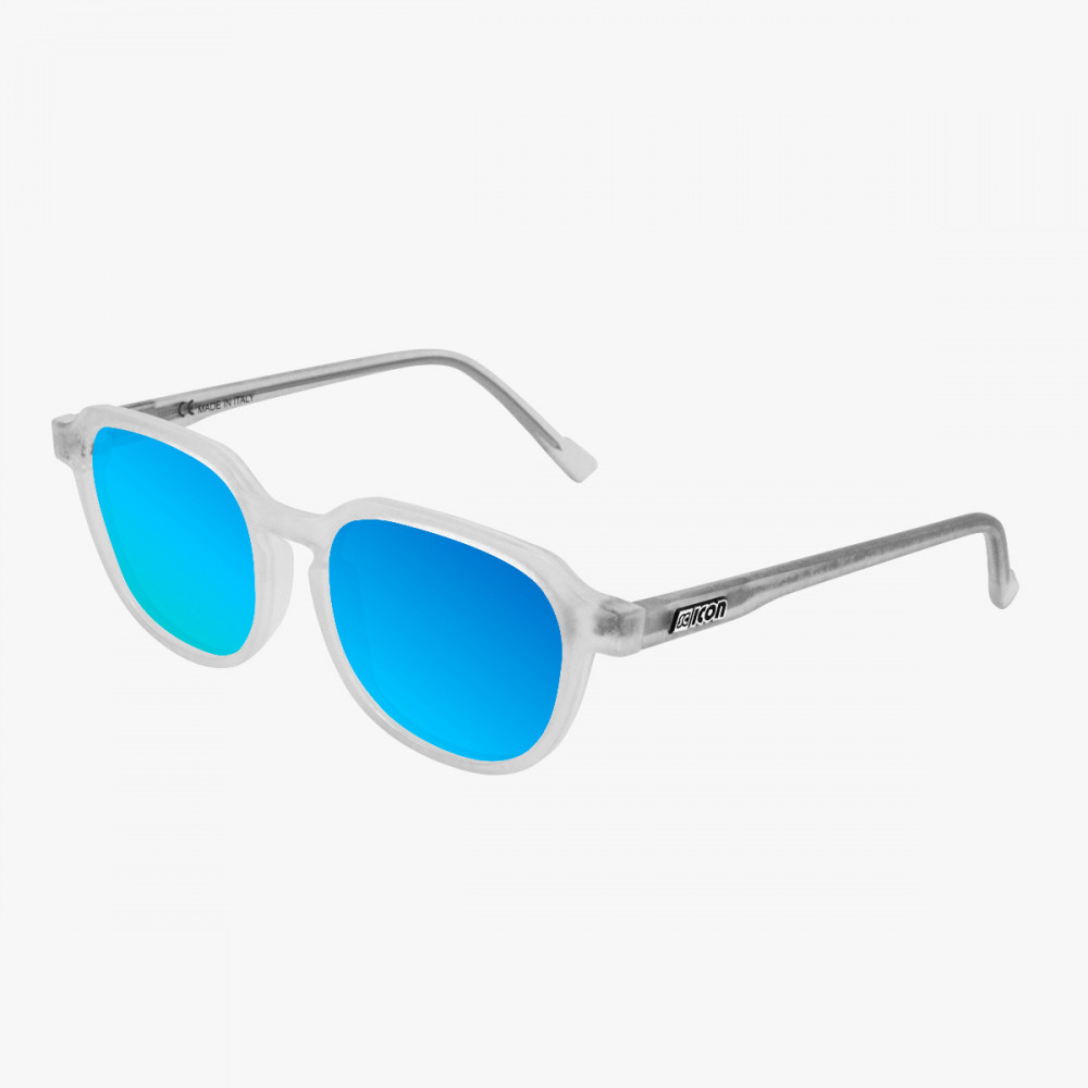 Scicon Sports | Vertex Lifestyle Sunglasses - Frozen Matt, Multimirror Blu Lens - EY220305