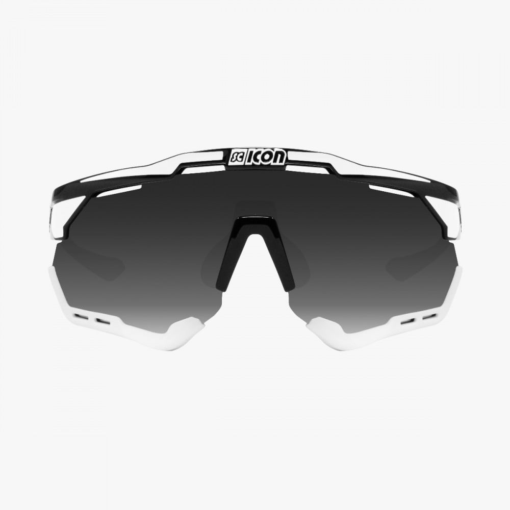 Scicon Sports | Aeroshade XL Cycling Sport Sunglasses - Black White/Silver - EY25081302 