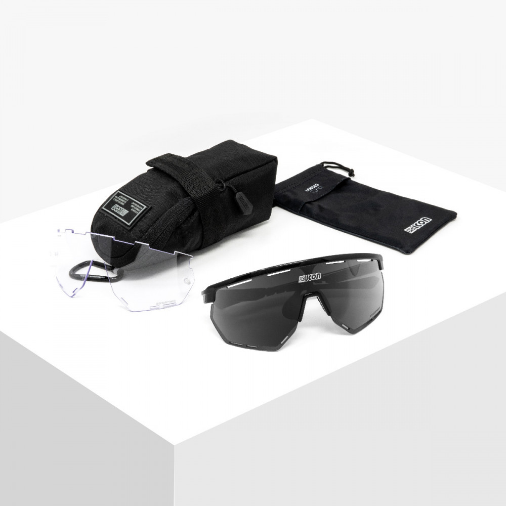 Scicon Sports | Aerowing Sport Performance Sunglasses -Black Gloss / Multimirror Silver - EY26080201